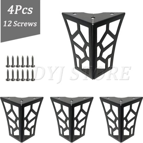 1/2/4 Pack Hollow Out Modern Furniture Sofa Legs Modern Style Cabinet Table Leg For Sofa Coffee Table Cabinet tv stands