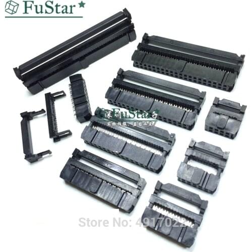 10set FC-6P FC-8P FC-10P FC-14P FC-16P To FC-40P IDC Socket 2x5 Pin Dual Row Pitch 2.54mm IDC Connector 10-pin cable socket Hot