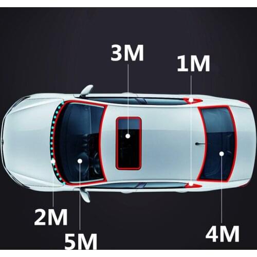 3 meters car sunroof rubber decoration for Mini One Cooper R50 R52 R53 R55 R56 R60 R61 PACEMAN COUNTRYMAN CLUBMAN/COUPE