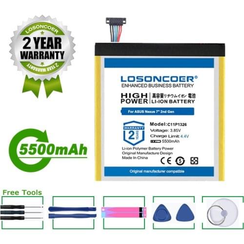 5500mAh C11P1326 C11Pn5H ME5Pn51 Battery For ASUS Nexus 7" 2nd Gen ME571 ME571KL ME176 K013 ME176CX ME176C ME7610CX ME7610C