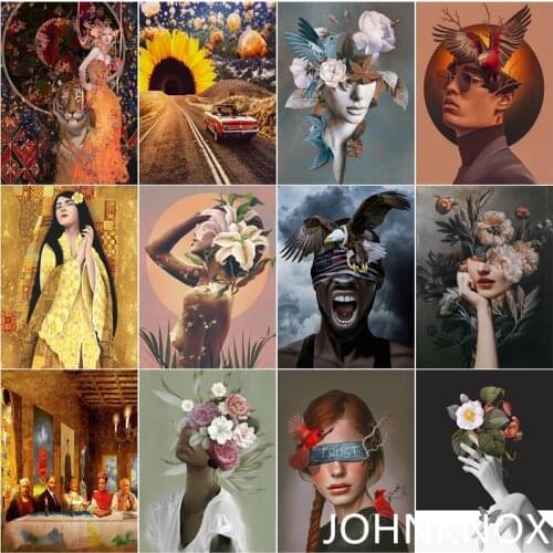 Diamond Painting Girl Portrait 5D Diy Diamond Embroidery Full Round& Square Drill Diamond Mosaic Cross Stitch Home Decor