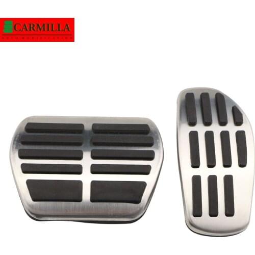 Carmilla Stainless Steel Car Pedals for Nissan Altima 2019 2020 2021 AT MT Gas Brake Pedal Pads Cover