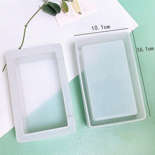Paper Box Epoxy Resin Mold Tissue Napkin Case Silicone Mould DIY Crafts Jewelry Storage Organizer Home Decorations Mold