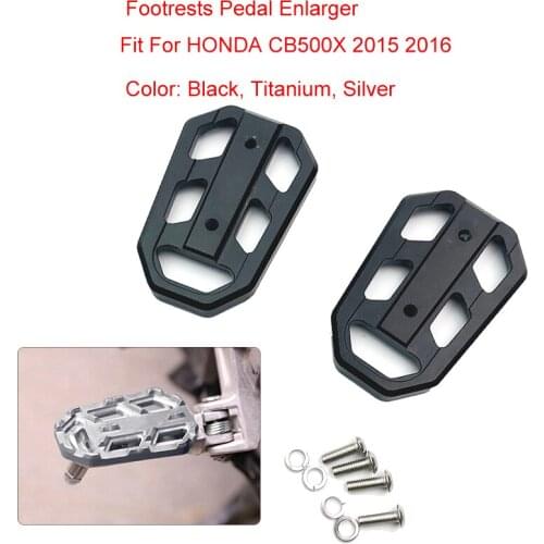 CB500X Foot Pegs Motorcycle CNC Front Footpegs Footrests Pedal Enlarger For HONDA CB500X CB500 X CB500-X CB500 X 2015 2016