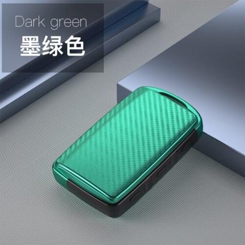 Carbon fiber TPU Car Key Cover For Mazda 3 Key Case For Mazda 3 2020 2019 Accesorios Alexa 3 Button Protection Holder