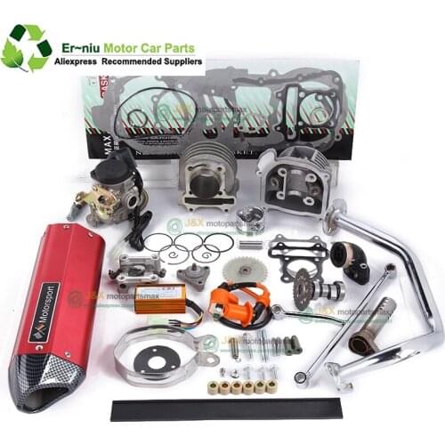 JIA Motor - add power 30% ,GY6 50/60/80 up GY6 100 Racing Camshaft CDI Muffler ,High Performance Exhaust ,Oil pump and