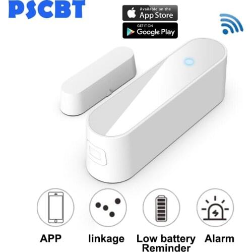 WIFI Door Magnetic Window Sensor APP Control Android IOS Notification Alert Home Burglar Alarm Detector