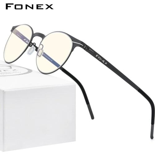 FONEX Blue Light Blocking Glasses Women 2020 New Retro Vintage Round Anti UV Rays Protection Computer Gaming Eyeglasses FAB014