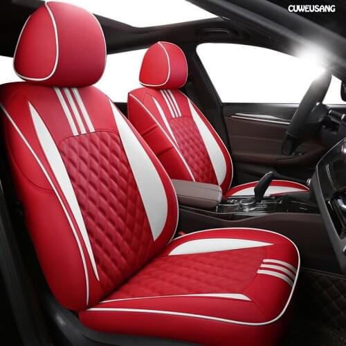 CUWEUSANG Custom Leather car seat covers For Mercedes-Benz Viano GLK GLA GL CLA CLS CLK SLK GLE GLS GLC Vito seat cover cars