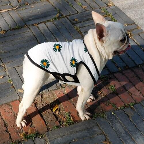 Summer Pet Clothes Cat Dog T-shirt Printed Dog Breathable Vest For Small Medium Dogs Accessories Pet Supplies Puppy Cat Vest