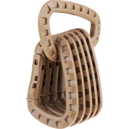 MagiDeal Climbing Gear Clip Hard Polymer Lightweight Backpack Clips KeyCamping Hiking Snap Hook Utility Key Chain