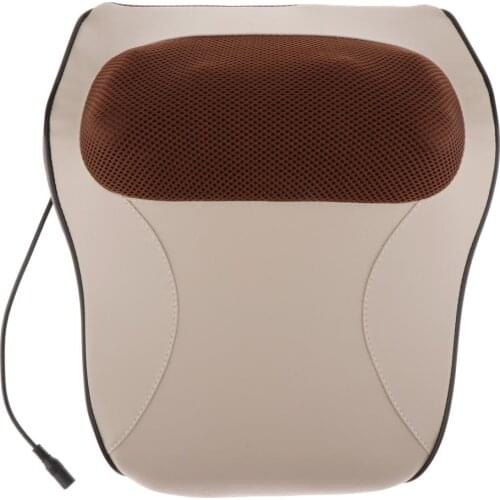 Neck Back Massager Electric Massage Pillow Deep Kneading Body Muscle Pain Relief