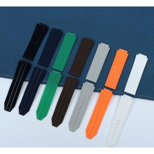Wholesale! Watch band Accessories Rubber silicone watchband For Hublot strap for Big Bang Series 17mmx25mm Men and Women tools