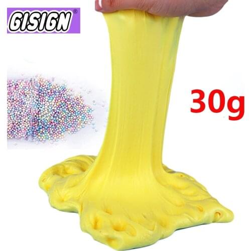 30g Hand Gum Playdough Fluffy Slime Floam Slide Charms Light Clay Polymer Clay Sand Smart Plasticine Balls Mud Toy