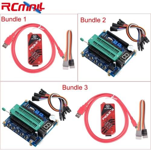 PICKIT3 Programmer Pickit Kit 3X Emulators / PIC ICD2 PICKit 2 PICKIT 3 Programming Adapter Universal Programmer Seat FZ0649