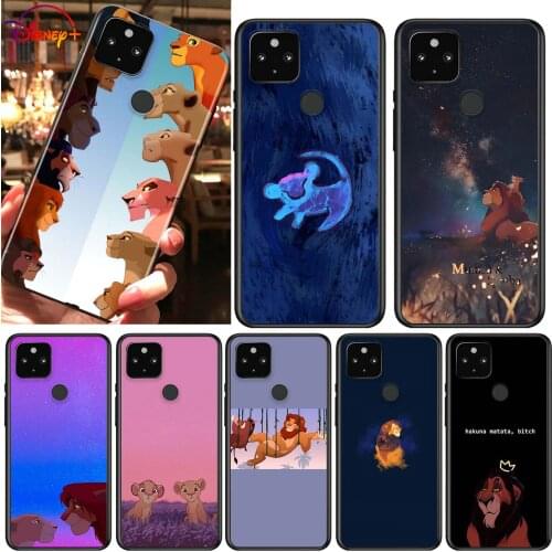 The Lion King Simba Shockproof Cover for Google Pixel 5 5A 4 4A XL 5G Black Phone Case Shell Soft Fundas Coque Capa