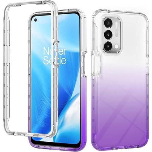 Crystal Case for OPPO A53S Transparent Case Gradient Back Panel for OPPO A53 A15 Bumper Funda OPPO A53 A 53 15 S A93 5G Cover