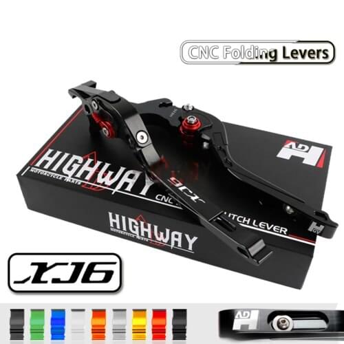 CNC Aluminum Brake Handle Bar Lever Extendable Folding Adjustable Brake Clutch Levers For YAMAHA XJ6 DIVERSION 2009-2015