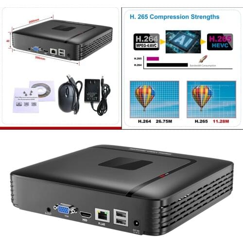 Network Video Recorder, 4K Output, 5MP/4MP/3MP/1080P CCTV NVR, P2P Technology, Easy Remote Access, No Hard Drive