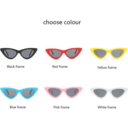 Sun Protection Glasses Eyewear Shades for Female UV400 Eyeglasses Women Sexy Retro Cat Eye Sunglasses