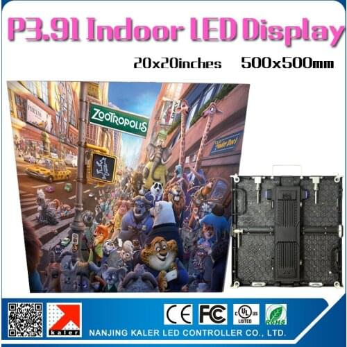 TEEHO 24pcs 6square meter indoor high resolution led video wall p3.91 led 65410pixel/ square meter 2 0by 20'' cabinet panel