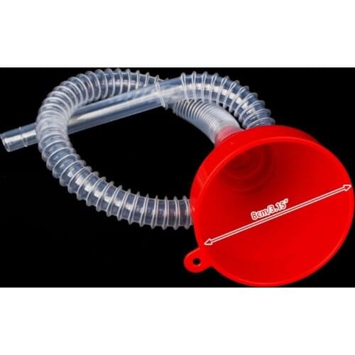 652F Universal Motor Vehicle Plastic Fill Funnel Soft Pipe Petrol Tube