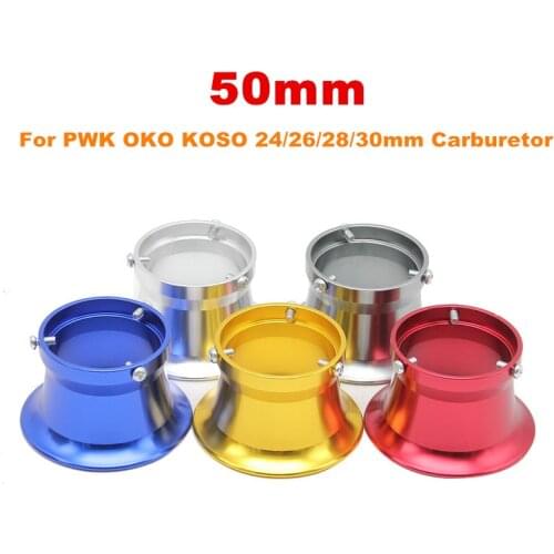 Universal 50mm Motorcycle Carburetor Air Filter Cup The Wind Cup Horn Cup Fit For Keihin OKO KOSO MIKUNI PWK24/26/28/30 E28 PE30