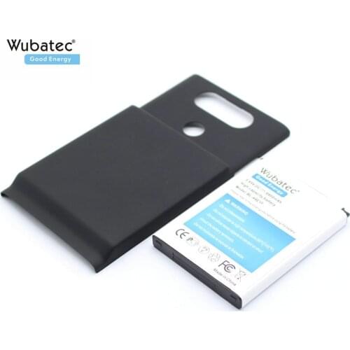 Wubatec 1x 6400mAh V20 Extended Battery + Black Cover BL-44E1F For LG V20 LS997 F800 VS995 US996 H990 H990DS H910 H918