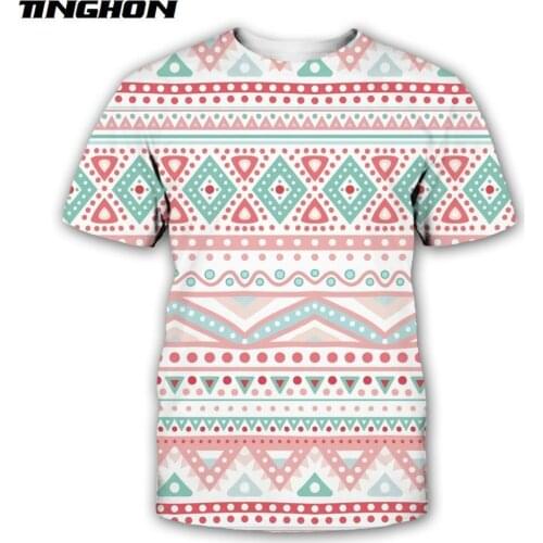 XS-7XL Summer New Vintage Fashion bohemian t-shirt tribal totem 3D Printed Men Women Streetwear Casual T shirts 05