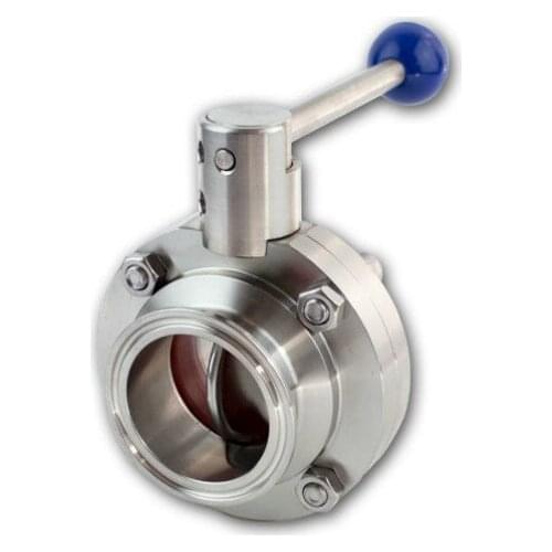 1-1/2" 38mm Stainless Steel Tri Clamp Butterfly Valve Silicon Seal, Sanitary Homebrew Beer Valve SS304