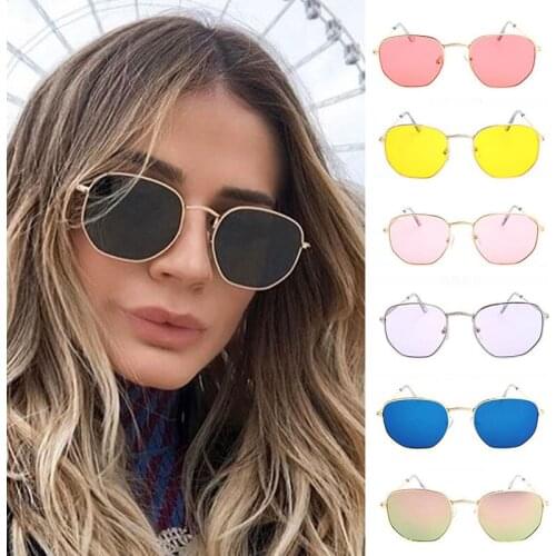 2020 Metal Sunglasses Women Brand Designer Retro Round Sun Glasses Vintage Male Female Goggles UV400 Cat Eye Sunglasses