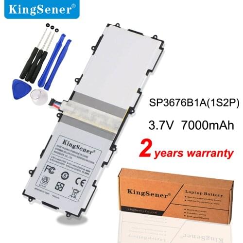 Kingsener Sp3676b1a (1s2p ) Tablet Battery For Samsung Galaxy Note 10.1 Tab 2 P5100 P5110 P7500 P7510 N8000 N8010 N8013 7000mAh