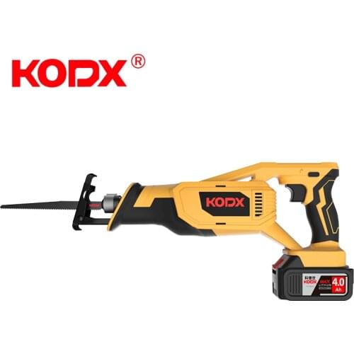KODX 21V Cordless Electric Reciprocating Saw 6.0Ah Battery with Saw Blades Sawing Cutting Tool
