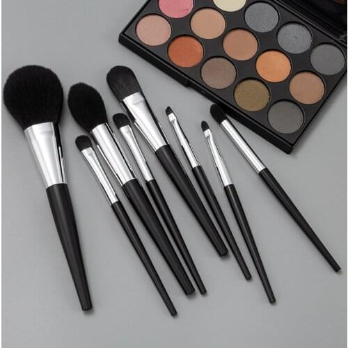 Anmor 8Pcs Make Up Brushes Set Synthetic Hair Foundation Powder Highlighter Face Makeup Brush For Eyeshadow Blending Tool