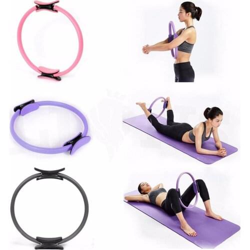 Anti-Slip Yoga Pilates Ring Circle Gymnastic Aerobic Exercise Gym Fitness Yoga Ring Stretch Resistance Ring Yoga Equipment