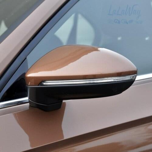 Car Electric Folding Rearview Mirror Assembly Heating Mirror with Light For Volkswagen Lamando 2015 2016 2017 2018 2019 2020 21