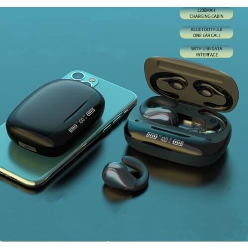 AIKSWE Earphones Wireless tws Bluetooth Headset LED display HiFi Stereo Sport Headphones With Microphone For xiaomi phone pk i9s