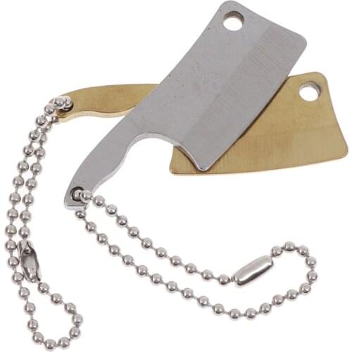 Kitchen Knife Meat Cleaver Pendant Key Ring Chain Men Car Gift Keychain