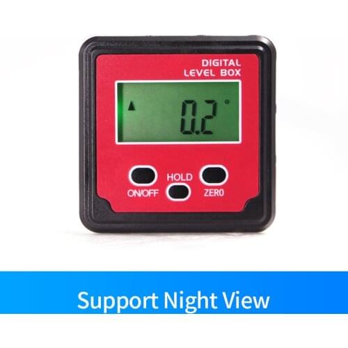 WTTilt1 Mini Digital Protractor Inclinometer, Back light Electronic Level bevel Box, Magnetic Base Measuring Instrument Tool