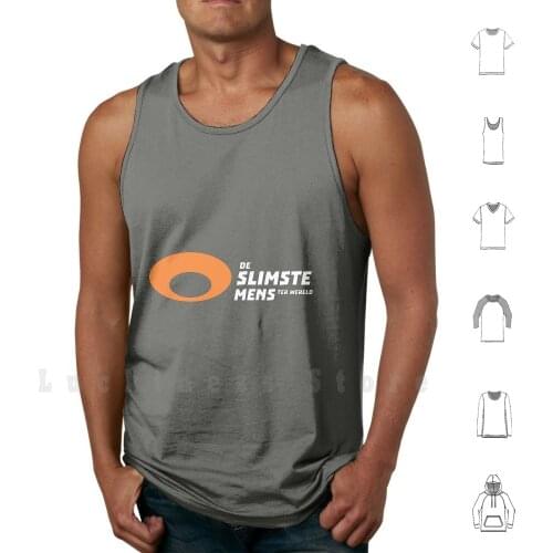 De Slimste Mens Ter Wereld tank tops vest 100% Cotton De Slimste Mens Ter Wereld Tv Show Vier Van Looy Mens Wereld Slimste