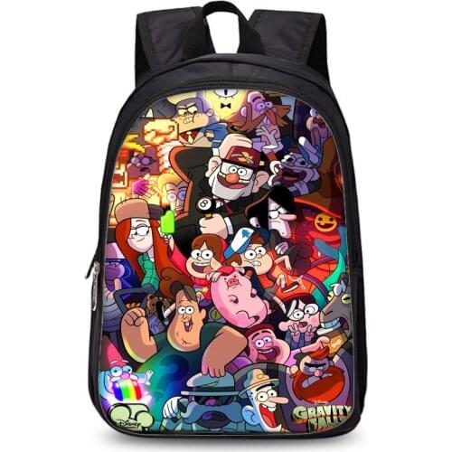 Disney Gravity Fall Backpack 13inch kindergarten School Bags For Boys Girls Cartoon 1-3Grade Children Mochila Escolar