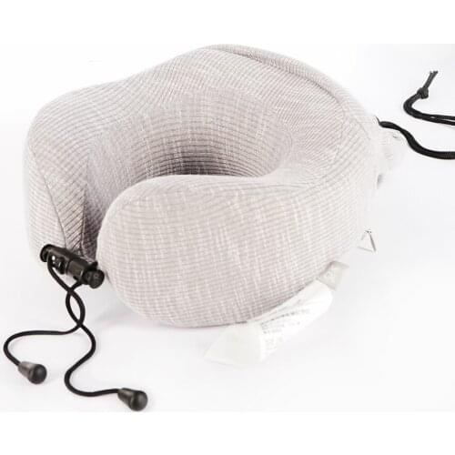 Outdoor Travel U-shaped Pillow Rebound Memory Foam Pillow Portable Soft Neck Rest Cushion Pillow Health Care Headrest for Air