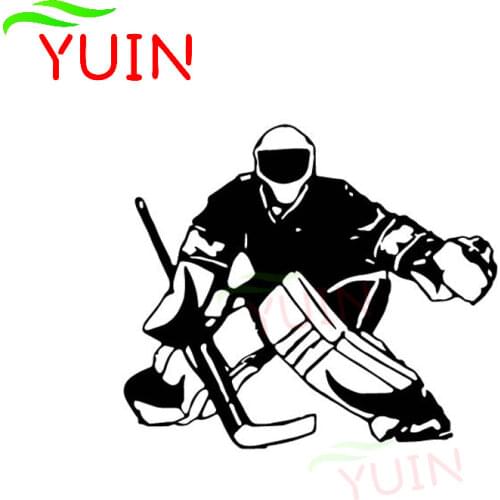 Hockey Player Car Sticker Personality Cartoon Decal Fashion PVC Body Window Bumper Decoration Accessories Waterproof Applique