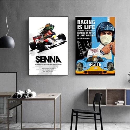 24 Hours Of Le Mans Original Racing Poster F1 Racing Car Canvas Print Painting Sport Wall Art Picture For Living Room Home Decor