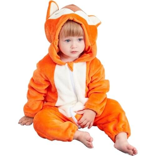 New Infant Baby Girl Boy Animal Fox Costume Onesie Jumpsuit Halloween Party Cosplay Costumes Christmas Purim Holiday outfit