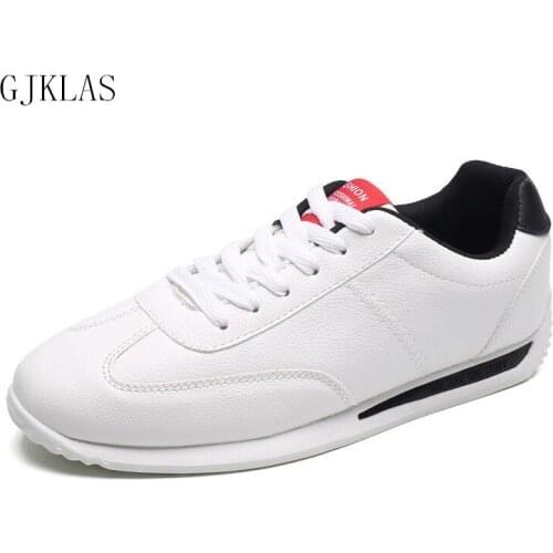 Leather Casual Shoes White Sneakers Men Outdoor Sport Shoes Men Original Comfy Lace Up Casuales Sneaker Fashion Shoes for Man