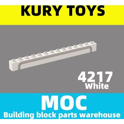 Kury Toys DIY MOC For 4217 Building block parts For Brick, Modified 1 x 14 with Groove For Modified Brick
