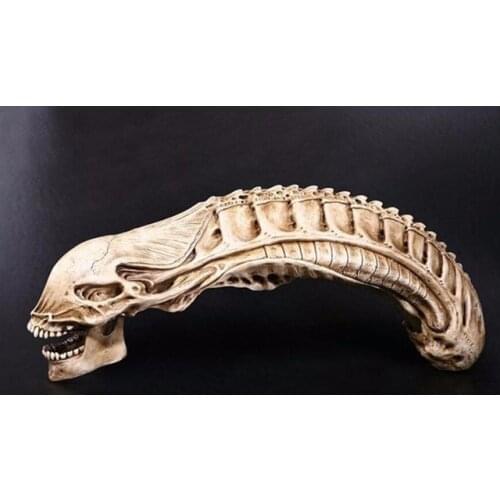 Alien skull model resin crafts Halloween decoration model free shipping