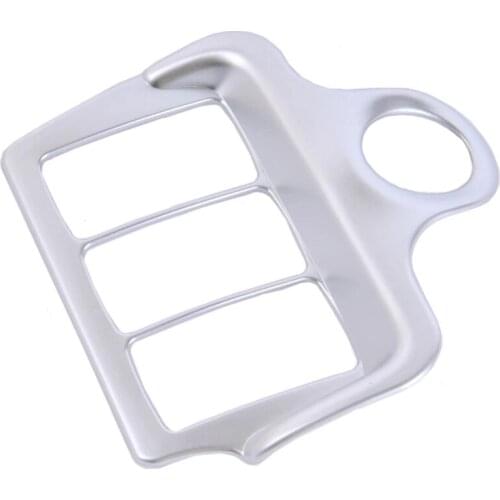 Car Styling ABS Matte Chrome Front Head Light Lamp Headlight Adjust Cover Trim for Honda CRV CR-V 2015 2016