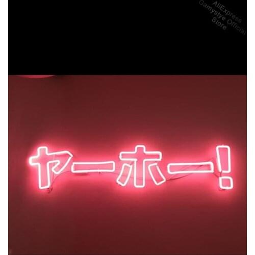 Neon Sign forJapanese Word neon Light Beer Bar Tea Decor club Handcraft wall Room Arcade Neon Lighting Buffal Neon Indoor Signs